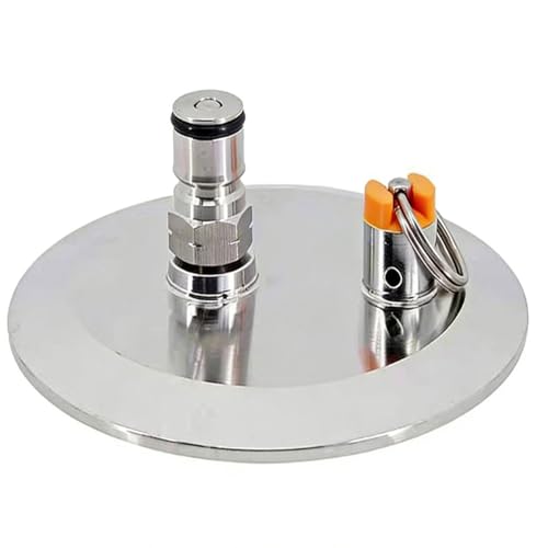 Stainless Steel Brewing Tool End Cap with Ball Post Homebrewing Conical Fermenter Accessories Dry Hoppers Accessory