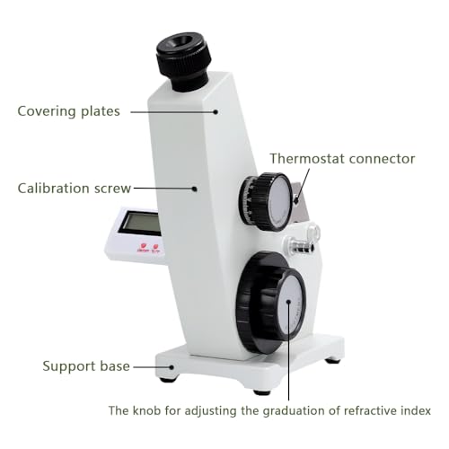 Abbe Refractometer WYA-2WAJ Monocular Refractometer Laboratory Optical Equipment for the Detection and Analysis of Sugar Chemical Industry Beverage Food