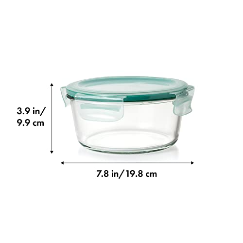 OXO Good Grips 7 Cup Smart Seal Glass Round Airtight Food Storage Container - size: 7 Cup