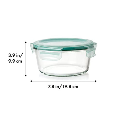 OXO Good Grips 7 Cup Smart Seal Glass Round Airtight Food Storage Container - size: 7 Cup