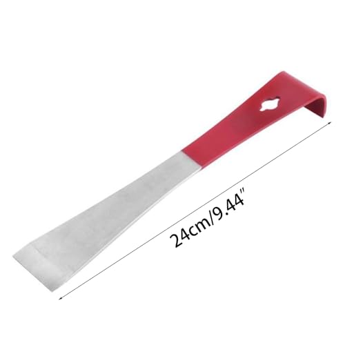 Steel Hive Tool Stainless Steel Hive Scraper Tools Beekeeper Tool for Prying Bee Hives Apart Lifting Frames and Bent Edge (2Pcs) - size: 2Pcs