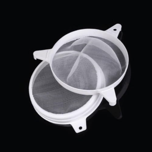Double Sieve Honey Strainer Beekeeping Tool Sturdy Plastic Frame Anti-Rust Nylon Mesh Honey Filter Efficient Beekeeping Use