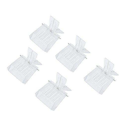 GLOGLOW 5-Pack Transparent Bee Cage Catcher for Queen Marking Hive Inspection & Bee Management Plastic Beekeeping Tool