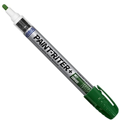 Markal 96935 Pro-Line WP Wet Surface Liquid Paint Marker, Green - color: Green