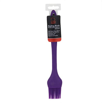 Chef Craft Premium Silicone Basting Brush, 10.25 inch, Purple - color: Purple
