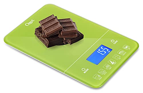 Ozeri Touch III Digital Kitchen Scale with Calorie Counter, 22 lbs (10 kg), Lime Green - color: Lime Green