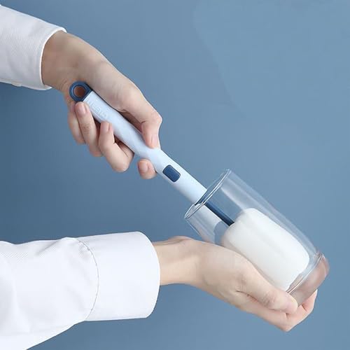 2pcs Bottle Brush，Water Bottle Cleaner Brush ，Sponge Brushes，Bottle Brushes for Cleaning，Long Handle Bottle Brush,Perfect for Bottles、 Water Bottles、 Tumblers、 Narrow Neck Containers