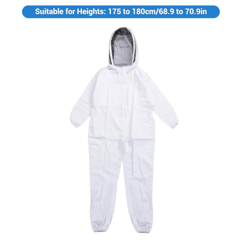 Bee Suit, Full Body Beekeeper Costume Nylon Beekeeping Protective Clothing with Ventilated for Beekeeper