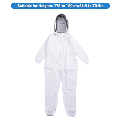 Bee Suit, Full Body Beekeeper Costume Nylon Beekeeping Protective Clothing with Ventilated for Beekeeper