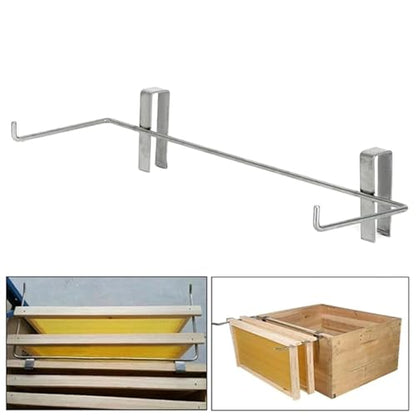 Bee Frame Holder 2pcs Honey Keeper Beehive Frame Holder Stainless Steel Hive Hanger Perch