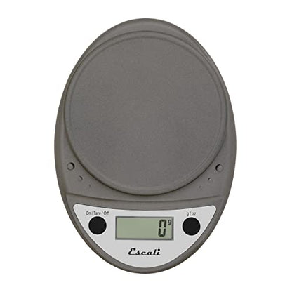 Escali Primo Digital Food Scale Multi-Functional Kitchen Scale and Baking Scale for Precise Weight Measuring and Portion Control, 8.5 x 6 x 1.5 inches, Metallic - color: Metallic