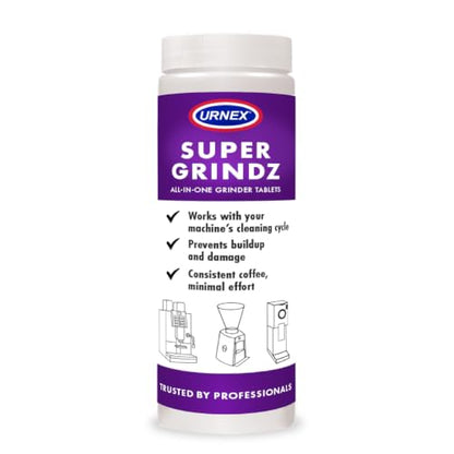 Urnex SuperGrindz Grinder Cleaning Tablets, 11.6 oz Bottle