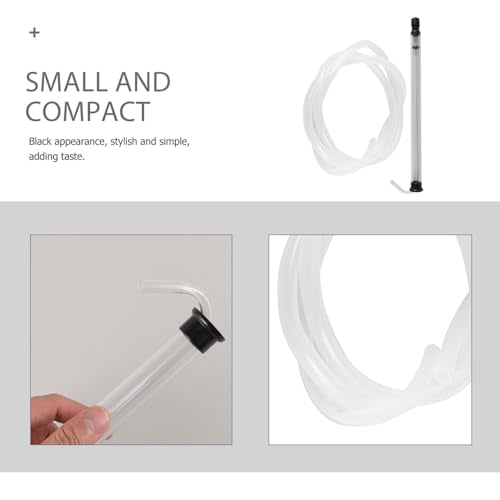DECHOUS 1Set Automatic Siphon Tube with Clear Hose for Home Brewing Easy Transfer of Wine and Liquids Compact and Lightweight Design for Safe Bottling and Storage