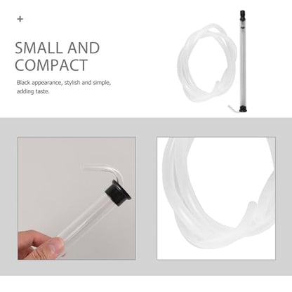 DECHOUS 1Set Automatic Siphon Tube with Clear Hose for Home Brewing Easy Transfer of Wine and Liquids Compact and Lightweight Design for Safe Bottling and Storage