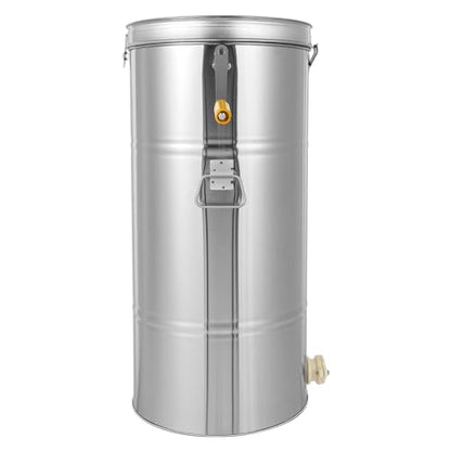 Manual Honey Extractor, 2 Frames Stainless Steel Honey Harvesting Equipment, Efficient Honeycomb Spinner Drum Separator, Apiary Extraction Tool for Store, Home, Honey Manufacturing Industry