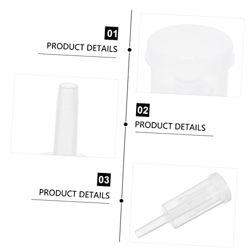 2pcs Three Piece One Way Valves for Wine Preservation Odorless Plastic Stoppers with Air Locks for Home Brewing and Restaurant Use