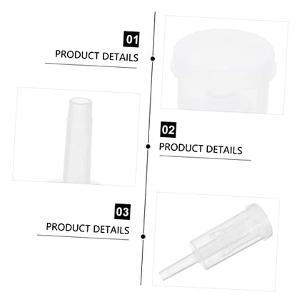 2pcs Three Piece One Way Valves for Wine Preservation Odorless Plastic Stoppers with Air Locks for Home Brewing and Restaurant Use