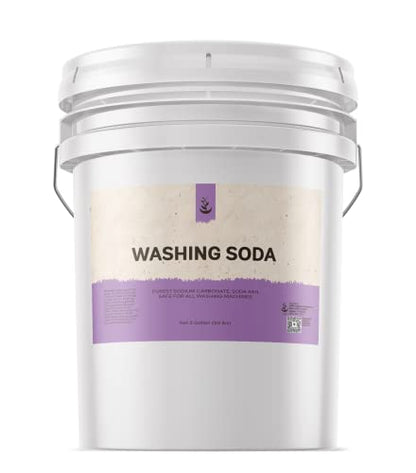 Natural Washing Soda (5 Gallon) Sodium Carbonate, Stain Remover, Water Softener, Multi-Purpose Cleaner - size: 800 Ounce (Pack of 1)
