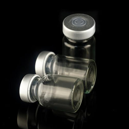 10 Pack 5ml Sealed Sample Vials, Transparent Glass Vials with Self Healing Injection Port(10, 5ML) - size: 5ML