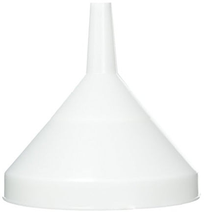 HomeBrew 8" Funnel with Strainer White