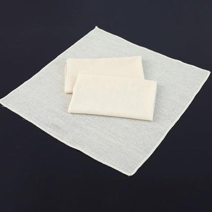 HOMSFOU 10pcs Unbleached Cheesecloth for Straining 20x20 Inch 100-grade Hemmed Cotton Muslin Cloth Reusable Washable Kitchen Supply for Cooking Butter Fruit Nut Milk Filtering