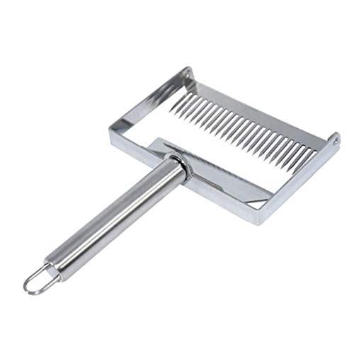 1pc 9'' Durable Steel Honey Scraper Fork Portable Uncapping Fork Bee Shovel