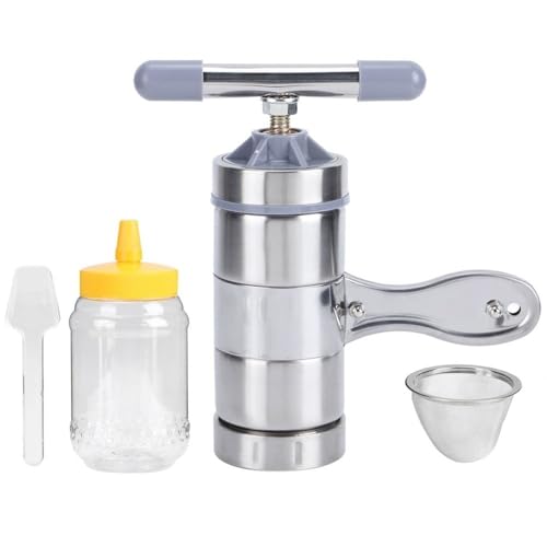 Mini Manual Honey Presser Stainless Steel – Handheld Honey Extractor for Beekeeping, Portable Beekeeping Tool with Filter Screen