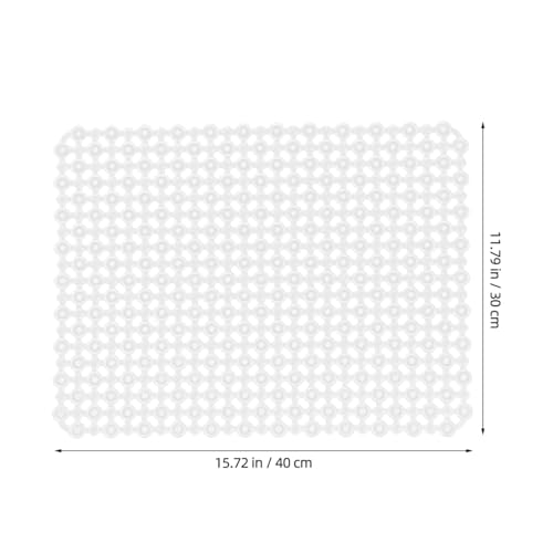 Hemobllo Sink Protectors for Kitchen, PVC Kitchen Mats Protector for Bottom of Farmhouse Sink And Dishes, Countertop Dish Drying Mat and Shelf Liner for Bathroom Counter, 15.75"x11.81"