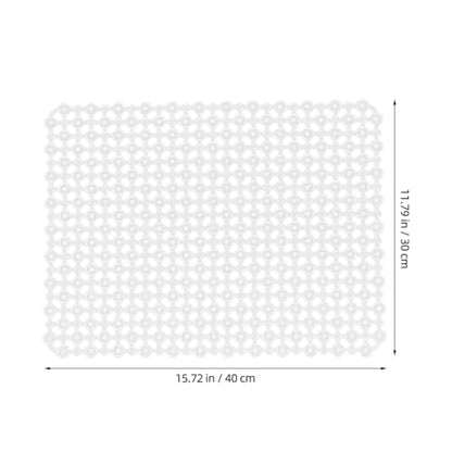 Hemobllo Sink Protectors for Kitchen, PVC Kitchen Mats Protector for Bottom of Farmhouse Sink And Dishes, Countertop Dish Drying Mat and Shelf Liner for Bathroom Counter, 15.75"x11.81"