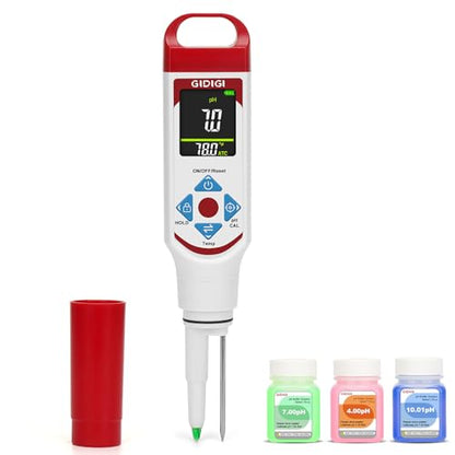pH Tester for Food with pH Calibration Solution Kit pH Measurement for Sourdough Cheese