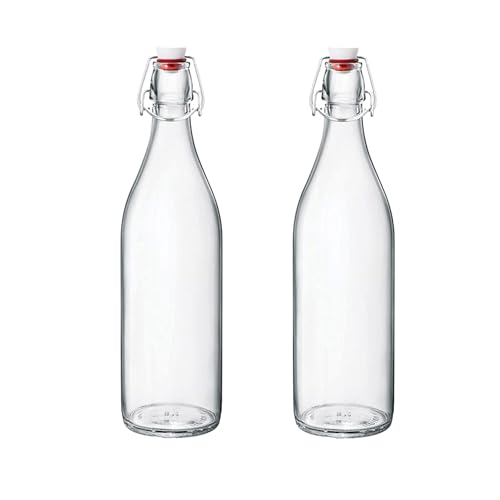 Bormioli Rocco Giara Bottle 33.75 Oz - Clear, Set of 2 - color: Clear