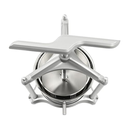 Fruit Wine Press, 1.6 Gal Manual Cheese Press, Dual Stainless Steel Barrels Juice Maker for Berry, Vegetables, Herbal, Tincture