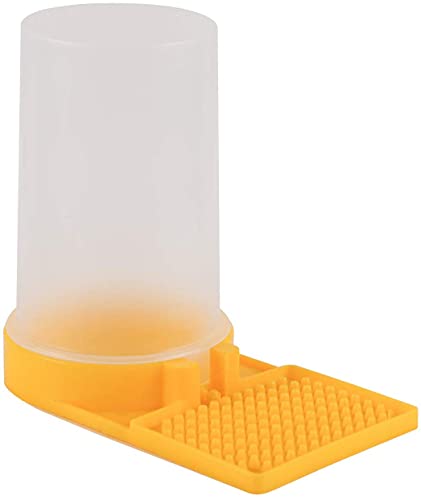3 Pack Beehive Beekeeping Water Dispenser Bee Drinking Beekeeping Equipment Honey Beehive Entrance Feeder Nest Beekeeper Tools (White Yellow)