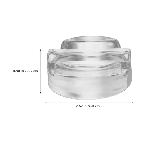 KICHOUSE 4pcs Fermentation Glass Weights: Fermenting Weights With Easy Grip Handles For Wide Mouth Mason Jars Pickling Jars Kit Sauerkraut Kimchi - color: Transparent