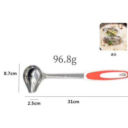 Canning Ladle, Metal Ladle Soup Serving Ladles Stainless Steel Canning Ladle Long Handled Ladle Oil Soup Spoon Pouring 12.2 x 3.43 Inches, 1 Piece