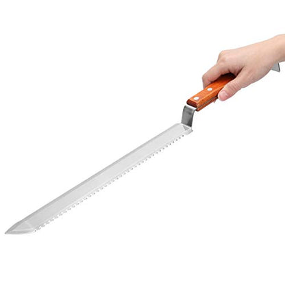 Stainless Steel Honey Uncapping Knife Scraper Beekeeping Tool with Wood Handle