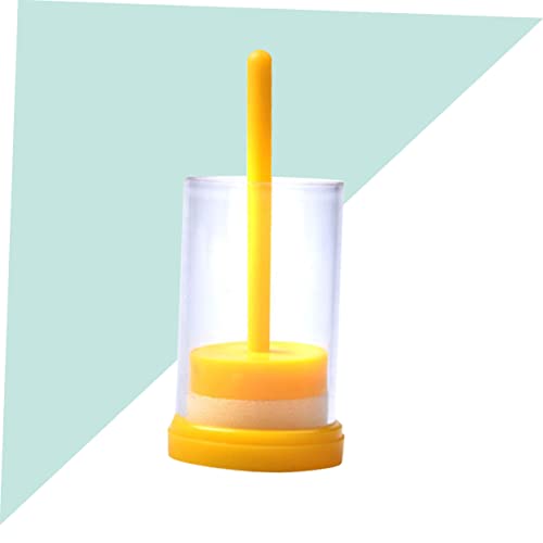 BESPORTBLE Bee Queen Marker Bottle Plunger Easy Use Marking Cage for Beekeeping Yellow Plastic Beekeeping Equipment for Identifying