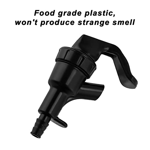 MRbrew Picnic Faucet, 2 Pieces Plastic Draft Beer Dispensing Spigot Keg Tap for Home Brewing Kegging Cornelius Corny Hose Tubing Line