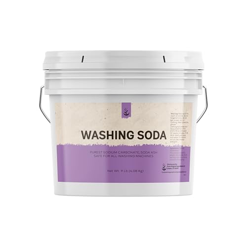 PURE ORIGINAL INGREDIENTS Natural Washing Soda (1 Gallon) Sodium Carbonate, Stain Remover, Water Softener, Multi-Purpose Cleaner - size: 128 Fl Oz (Pack of 1)