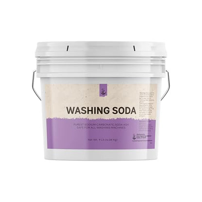 PURE ORIGINAL INGREDIENTS Natural Washing Soda (1 Gallon) Sodium Carbonate, Stain Remover, Water Softener, Multi-Purpose Cleaner - size: 128 Fl Oz (Pack of 1)