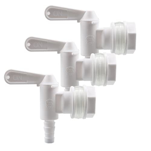 Botting Bucket Spigot 1'' Beer Brew Spout Tap Plastic Bucket Spigot Valve for Home Brewing Wine Making 3 Pack - size: 3 PACK