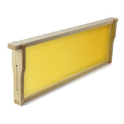 30 Pack Natural Beeswax Foundation Sheets 41.5x19.5cm Deep Cell Bee Hive Base for Beekeeping Frames