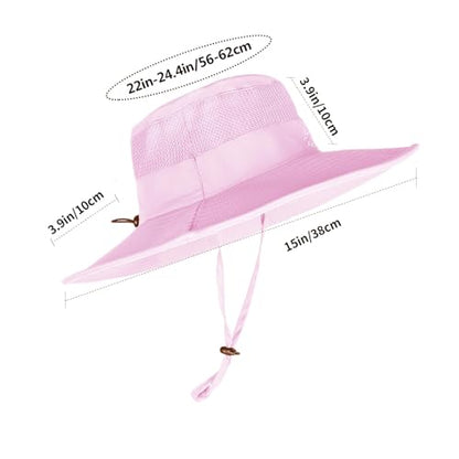 Sun Hats for Men Women Fishing Hat UPF 50+ Breathable Wide Brim Summer UV Protection Hat - color: 1pack-purple