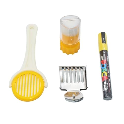 Queen Marking Rings Queen Bee Marking Kit Marker Bottle with Marking Pen One-Hand Queen Bee Marking Cage Queen Catcher Bee Mark Pen Beekeeping Tools for Hive Supplies Bee Beekeeping(Kit B) - color: Kit B
