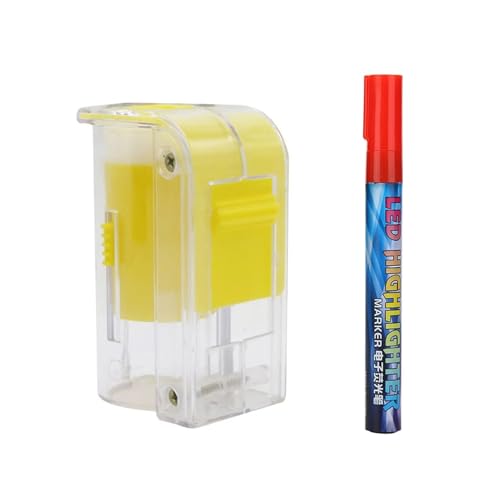 Queen Bee Marker Bottle 2pcs 8 Colors Beekeeping Marker Bottle with Marking Pen Queen King Bee Catcher Beekeeper Equipment Tool(Yellow) - color: Yellow