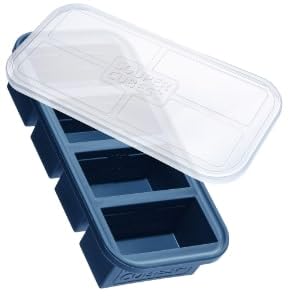 Souper Cubes 1 Cup Silicone Mold for Food with Lid, Blueberry, 1-Pack | 100% Platinum-Cured Silicone Freezer Mold, Oven and Microwave Safe, Perfect for Freezing Soup, Rice, Protein, Grains and More - color: Blueberry, size: 1-Pack