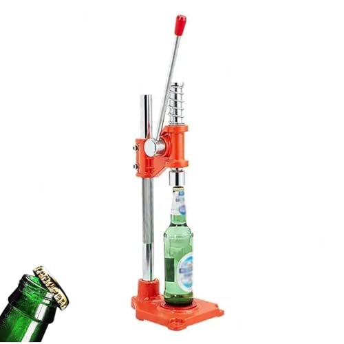 Manual Beer Capping Machine, Bench Bottle Capper, Beer Bottle Capper Tool with Non-Slip Base and Adjustable Handle, High-Efficiency Capping, No Need Electricity, for Homebrew Beer