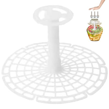 Press Plate, 7.5 Inch Fermentating Weight for Pickled Foods, Mason Jar Fermentation Kit with Handle for Kimchi Vegetables Canning Supplies, Fermenters Kitchen