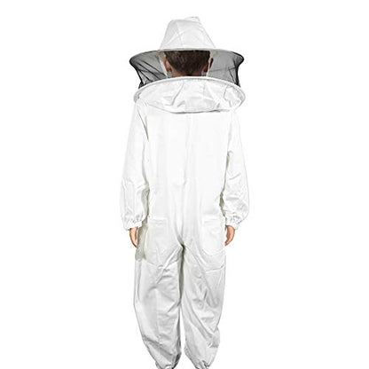 Luwint Kids Full Body Ventilated Beekeeping Suits - Protective Clothing Bee Beekeeper Suit with Gloves (3'11''-4'2'' Height) - size: Medium/3'11''-4'2'' Height