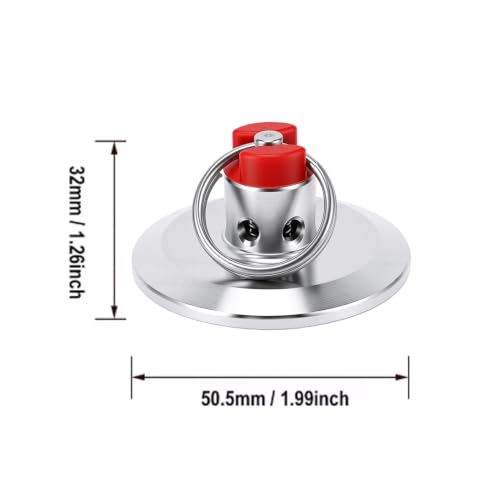 Stainless Steel Pull Ring Pressure Relief Valve PRV with 1.5 Inch Clamp End Cap for Homebrew Fermentation Carbonation